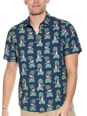 Tommy Bahama Bahama Coast Cocktail Nation IslandZone Shirt Medium